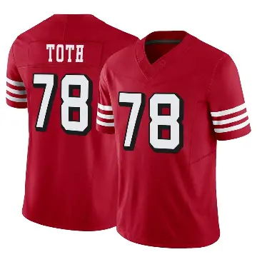 ＃78 Youth Brett Toth Scarlet Limited San Francisco 49ers Alternate Vapor F.U.S.E. Jersey