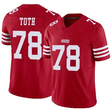 ＃78 Youth Brett Toth Scarlet Limited San Francisco 49ers Vapor F.U.S.E. Jersey